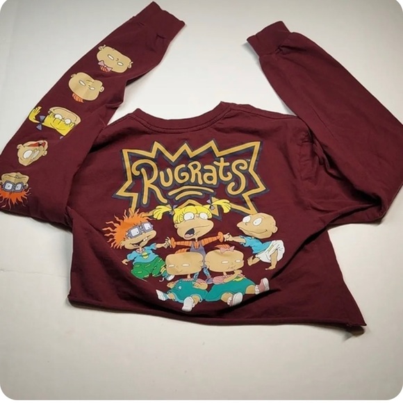 Vintage Tees - Rugrats Long Sleeve Crop Tee Size XL - Picture 2 of 9